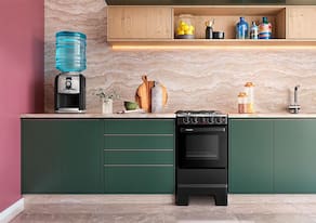 Fogão Esmaltec Ideal Pop 4 Bocas Acendimento Manual Mesa Inox Preto - Bivolt - 1