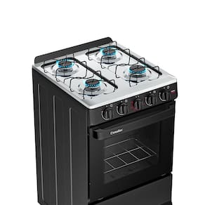 Fogão Esmaltec Ideal Pop 4 Bocas Acendimento Manual Mesa Inox Preto - Bivolt - 3