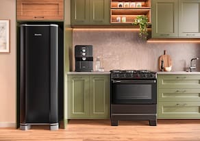 Fogão a Gás Esmaltec 5 Bocas Mesa Glass Ideal Super Glass Preto Bivolt - 1