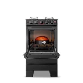 Fogão a Gás Esmaltec F4VAP Ideal Super Glass Mesa de Vidro 4 Bocas Bivolt Preto - 3