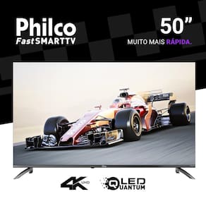 Smart TV 50” 4K Philco P50CRB LED Roku TV HDR10 Dolby Audio - 1