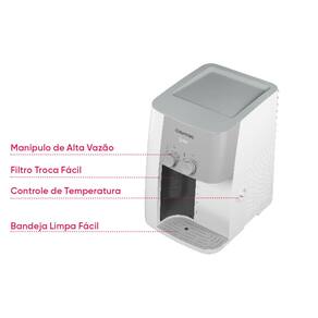Purificador de Água Colormaq Pro Água Natural e Gelada Sistema com Compressor Branco - 110V - 2