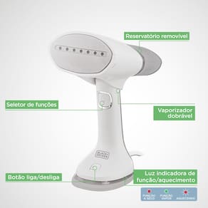 Vaporizador Portátil Black+Decker BDV3000-BR 3 em 1 Branco e Cinza Bivolt - 1