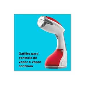 Vaporizador Portátil Black+Decker BDV2000V 1200W Vapor 360° Vermelho e Branco - 220V - 1
