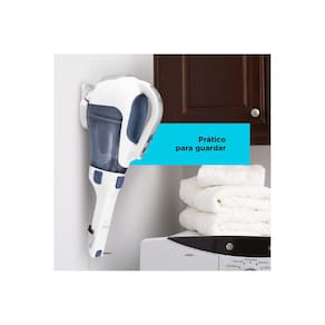Aspirador de Pó Portátil Black+Decker APB12000-BR Bateria Lithium 12V Branco e Azul Bivolt - 2