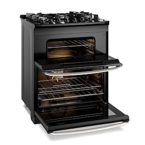 Fogão Electrolux Experience FE5DB 5 Bocas Mesa de Vidro Forno Duplo PerfectCook360 Preto - 220V - 3