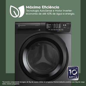 Lava e Seca Electrolux LSC12 12/7kg Água Quente Vapor Care Motor Inverter Cinza Ônix - 220V - 3