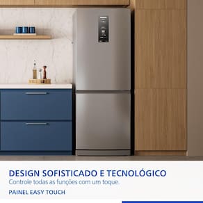 Geladeira Panasonic Inverse 475L Frost Free BB64X Aço Escovado - 110V - 1