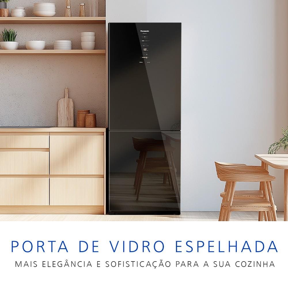 Geladeira Panasonic BB65M Frost Free 467L Inverse 110V Diamond Glass - 110V - 3