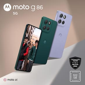 Smartphone Motorola Moto G86 5G Tela 6,7” 512GB 12GB RAM Câmera 50MP - Verde Escuro - 1