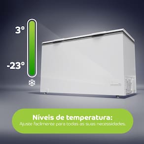 Freezer Horizontal Consul CHB53MB 528L Branco Inverter 2 Portas Super Frio - 220V - 2