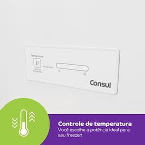 Freezer Horizontal Consul CHA31MB 307L Branco Super Frio Porta com Chave - 110V - 2