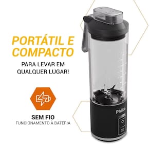 Liquidificador Portátil Philco PLQ01A 700ml 120W Sem Fio - 3