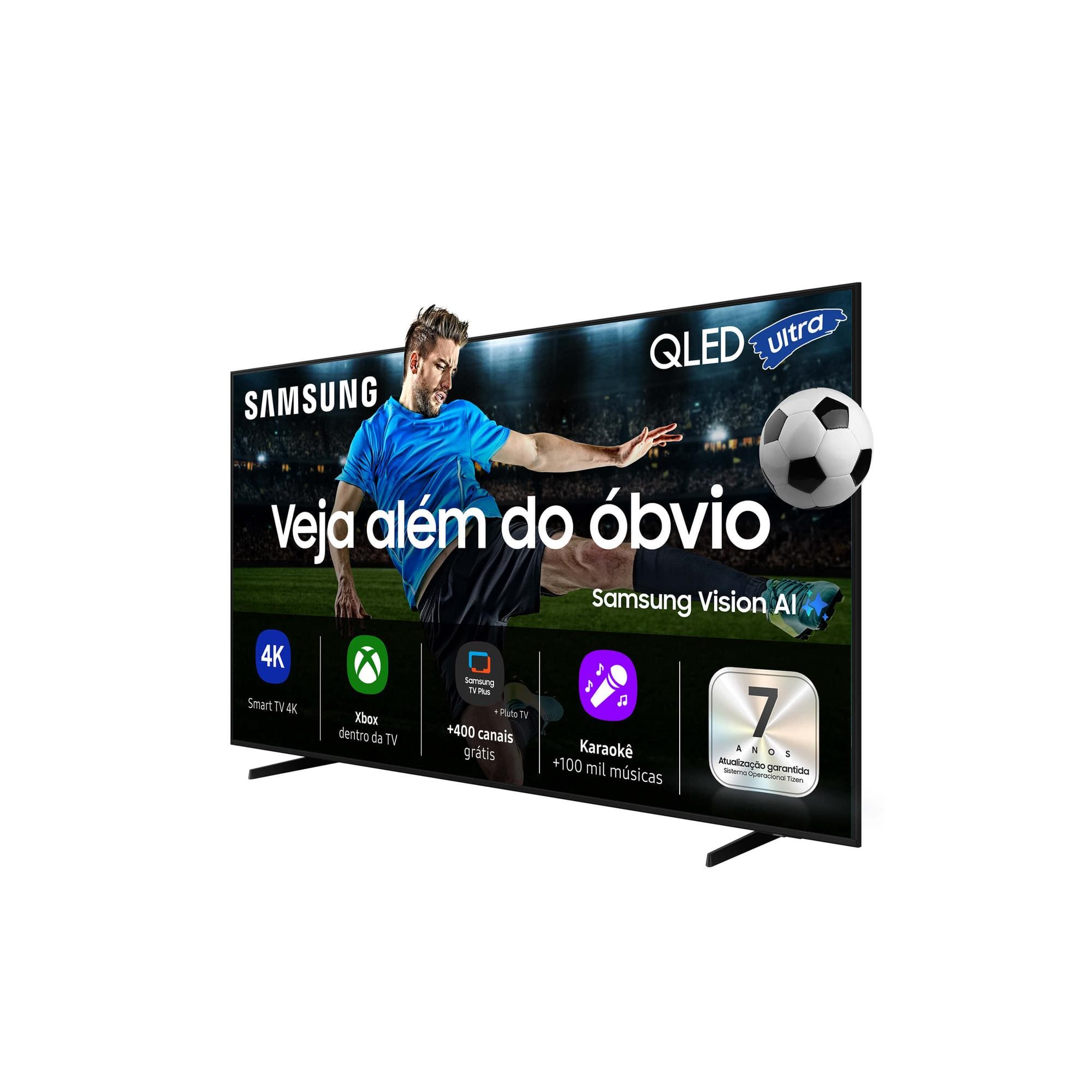 Smart TV 98” 4K UHD Samsung Vision AI QN98Q7FAAGXZD QLED 120Hz Processador Q4 Alexa Integrada Gaming Hub - TV 98" SAMSUNG QLED 4K QN98Q7FAAGXZD - 1