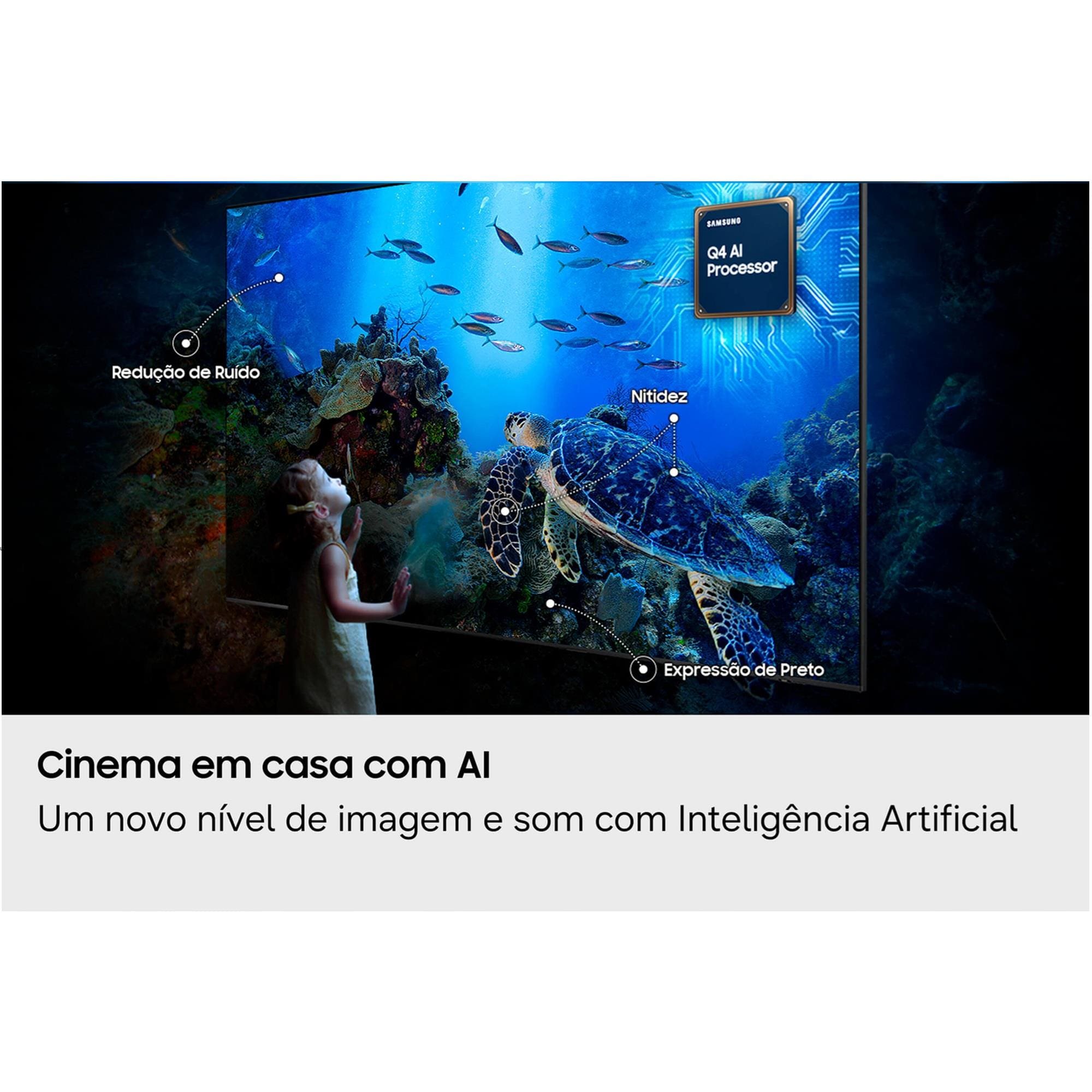 Smart TV 98” 4K UHD Samsung Vision AI QN98Q7FAAGXZD QLED 120Hz Processador Q4 Alexa Integrada Gaming Hub - TV 98" SAMSUNG QLED 4K QN98Q7FAAGXZD - 2
