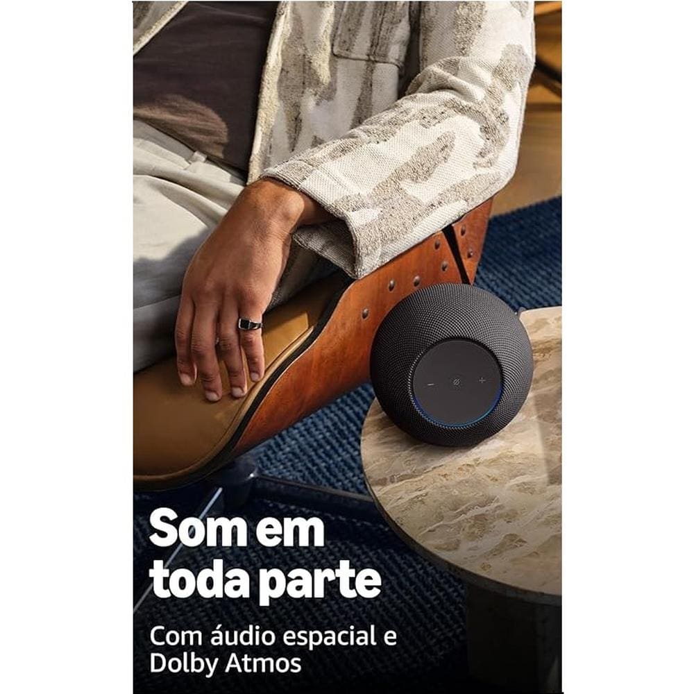Echo Studio 2ª Geração Amazon Alexa Smart Speaker Dolby Atmos