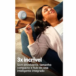 Echo Dot Max Amazon Alexa Smart Speaker Som Envolvente Hub Inteligente Grafite - 2