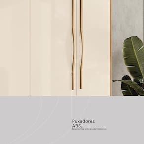 Guarda-Roupa 4 Portas Demóbile Mônaco Cinamomo/Off-White com Espelho - 3