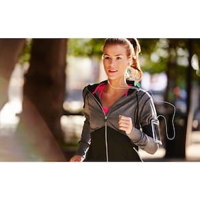 Fone de Ouvido JBL Endurance Run 3 Com Fio P2 IP65 Microfone FlipHook Branco - 1