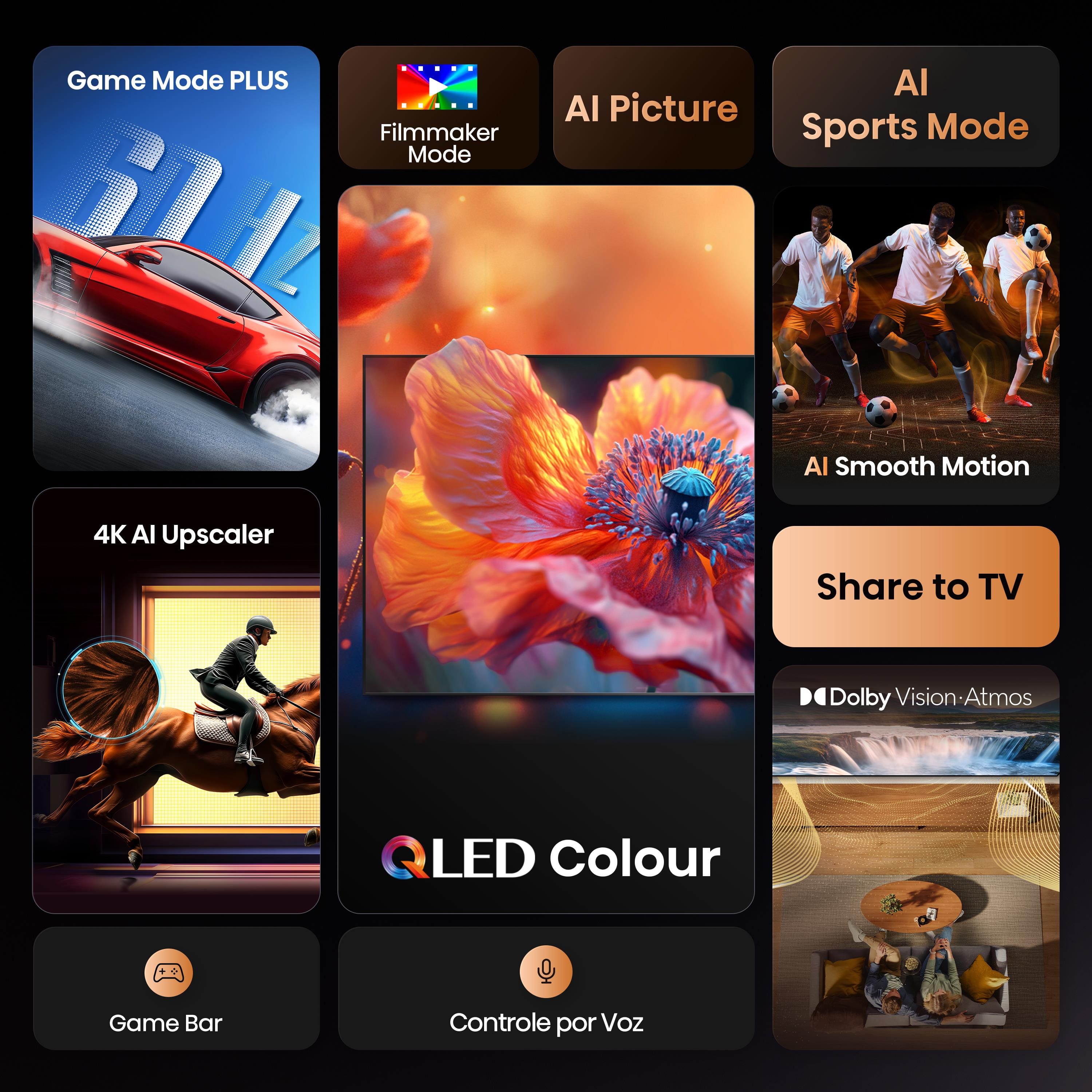 Smart TV 4K 75" Hisense Ultra HD 75Q6QV QLED Vidaa Dolby Vision - 1