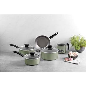 Jogo de Panelas Tramontina Michigan Antiaderente Starflon Max Verde Oliva 5 Peças - 1