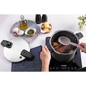 Panela de Pressão Tramontina Arizona Induction Antiaderente 4,5L 20cm - Titânio - 2