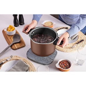 Panela de Pressão Tramontina Arizona Induction Antiaderente 4,5L 20cm - Mocaccino - 1