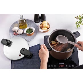 Panela de Pressão Tramontina Arizona Induction Antiaderente 4,5L 20cm - Mocaccino - 2