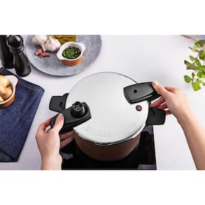 Panela de Pressão Tramontina Arizona Induction Antiaderente 4,5L 20cm - Mocaccino - 3