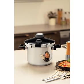 Panela de Pressão Tramontina Presto Aço Inox Fundo Triplo 6?L com 5 Sistemas de Segurança - 2