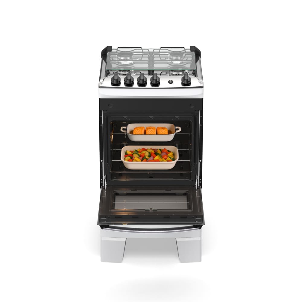 Fogão Atlas Agile Up 4 Bocas com Mesa Inox e Acendimento Automático Bivolt Branco - 2