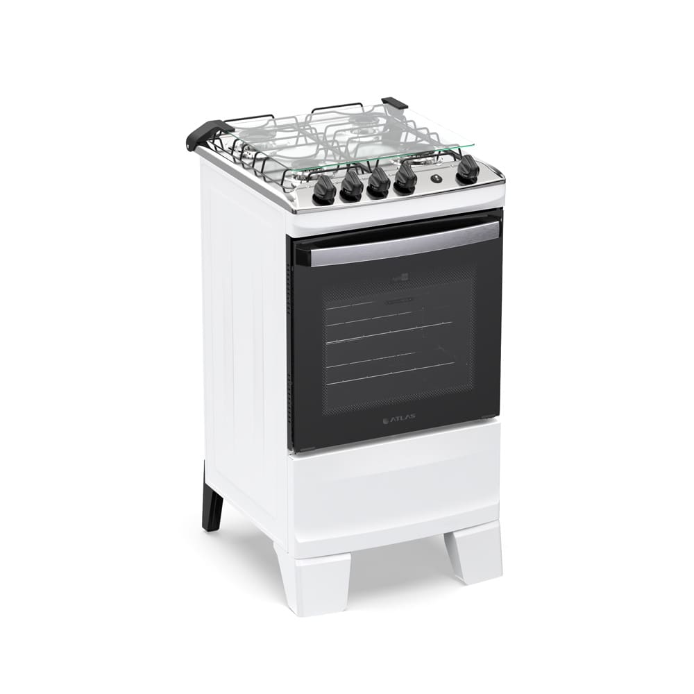 Fogão Atlas Agile Up 4 Bocas com Mesa Inox e Acendimento Automático Bivolt Branco - 3