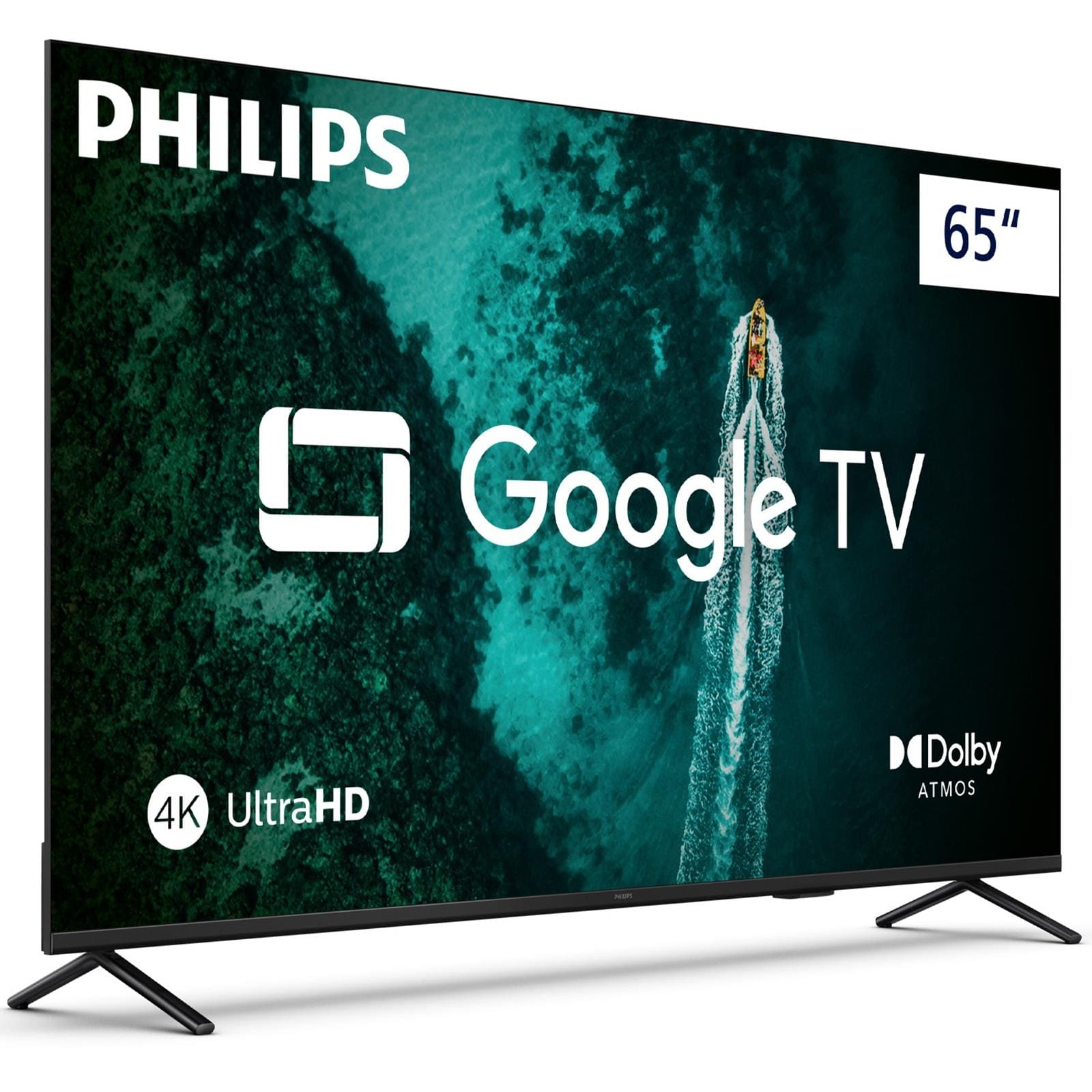 Smart TV 65" 4K Philips 65PUG7419/78 Google TV Comando de Voz Dolby Atmos - 1