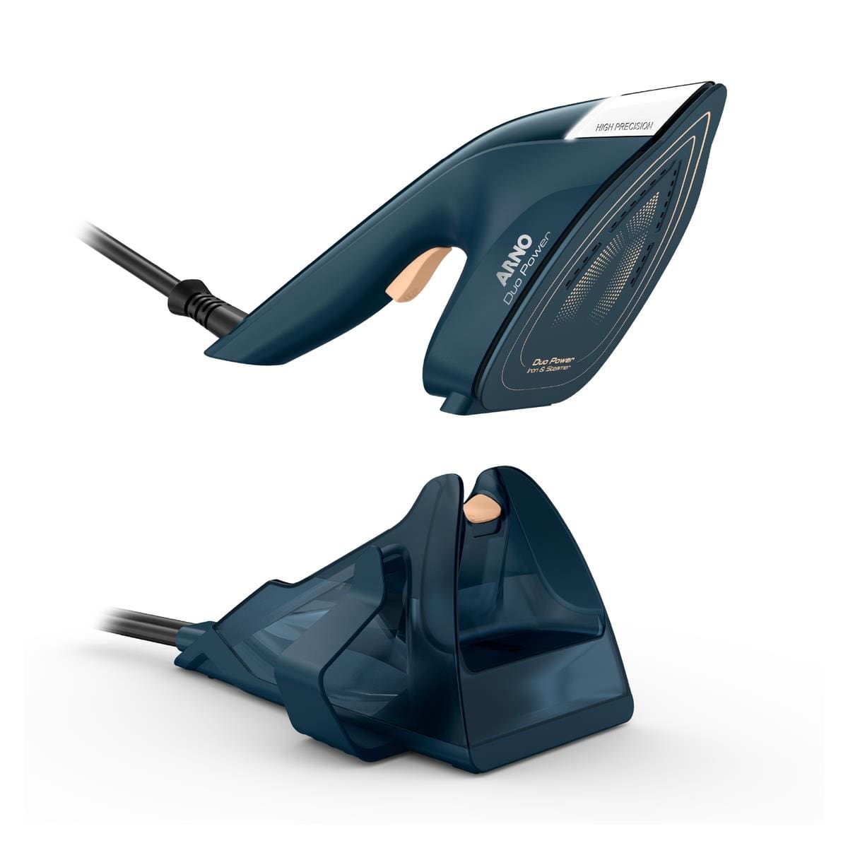 Ferro e Vaporizador Arno Duo Power FVDP 2 em 1 1550W Base Cerâmica Vapor Extra - 220V - 1