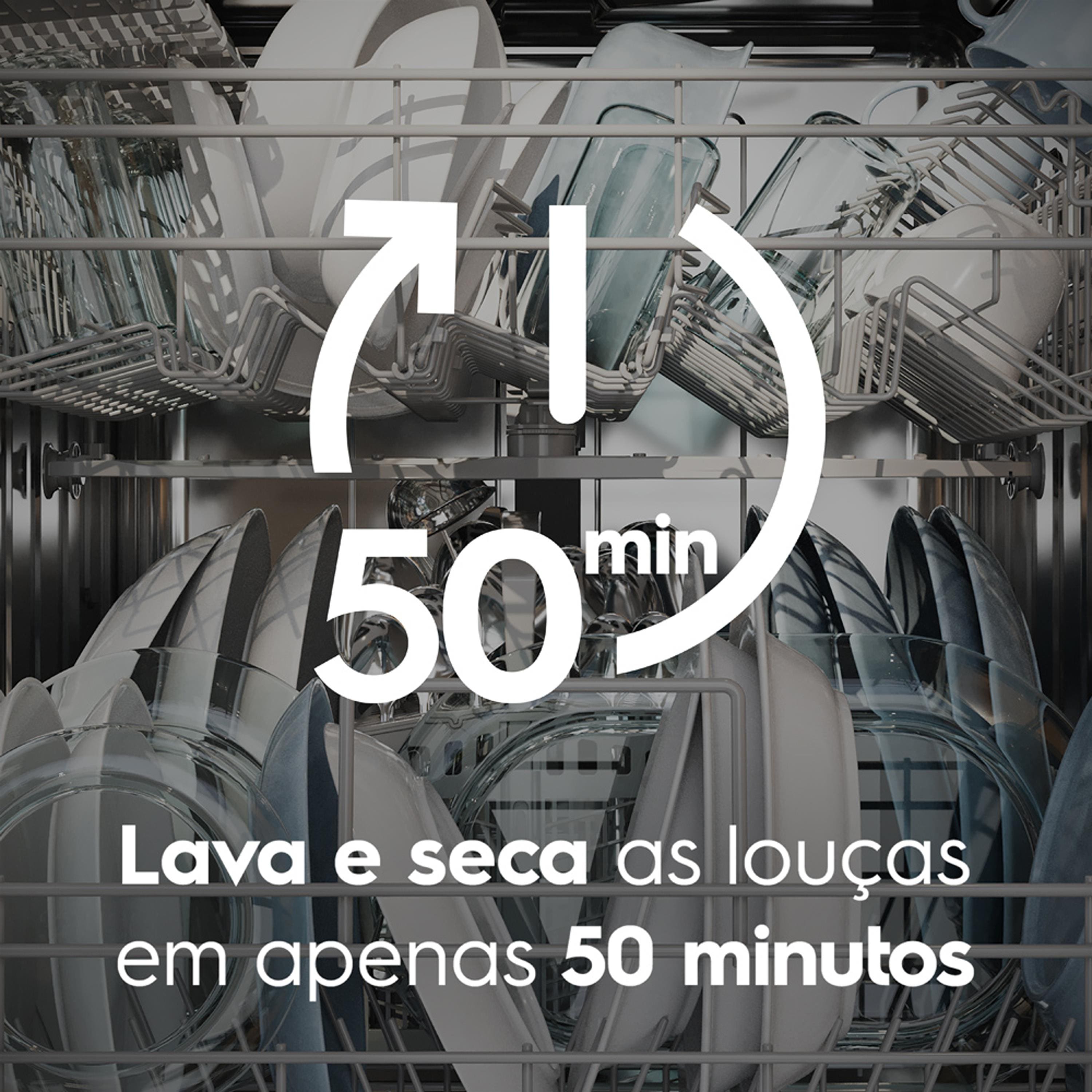 Lava-Louça Electrolux LP14E 14 Serviços Programa Lava e Seca 50` Eco Higienizar Preta - 110V - 2