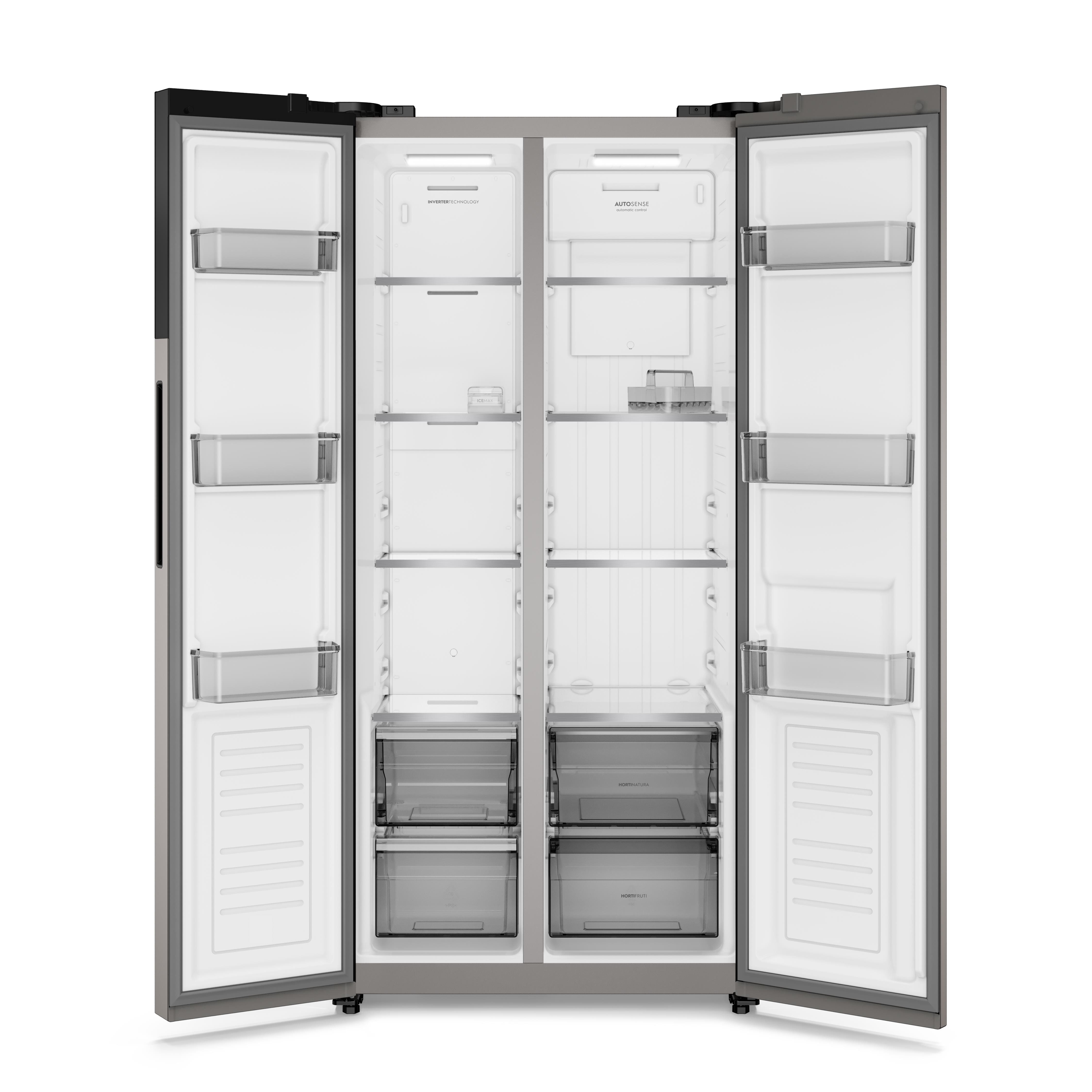 Geladeira Electrolux ES40S Side by Side Frost Free Inverter 431L AutoSense Cor Inox Look Bivolt - 2