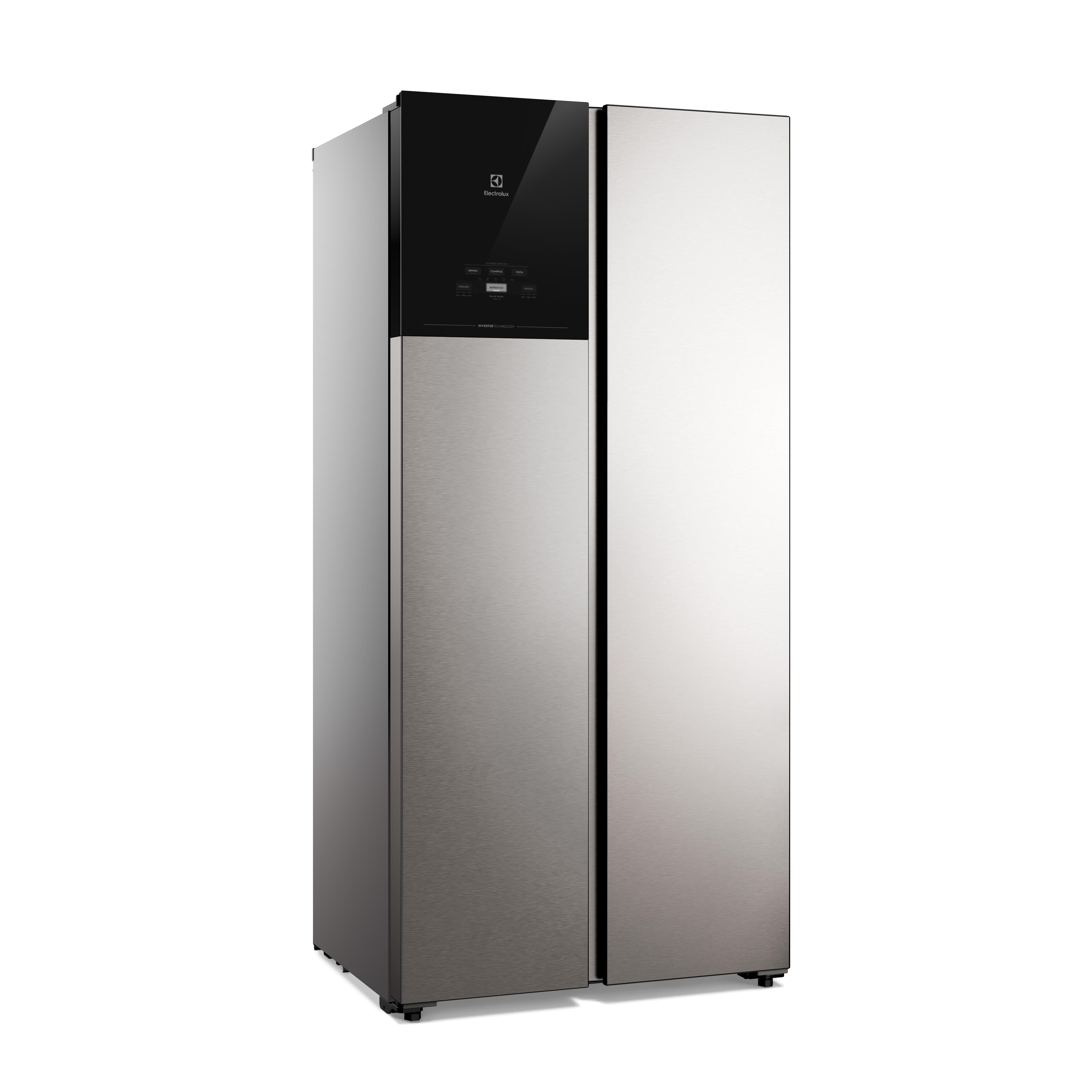 Geladeira Electrolux ES40S Side by Side Frost Free Inverter 431L AutoSense Cor Inox Look Bivolt - 3