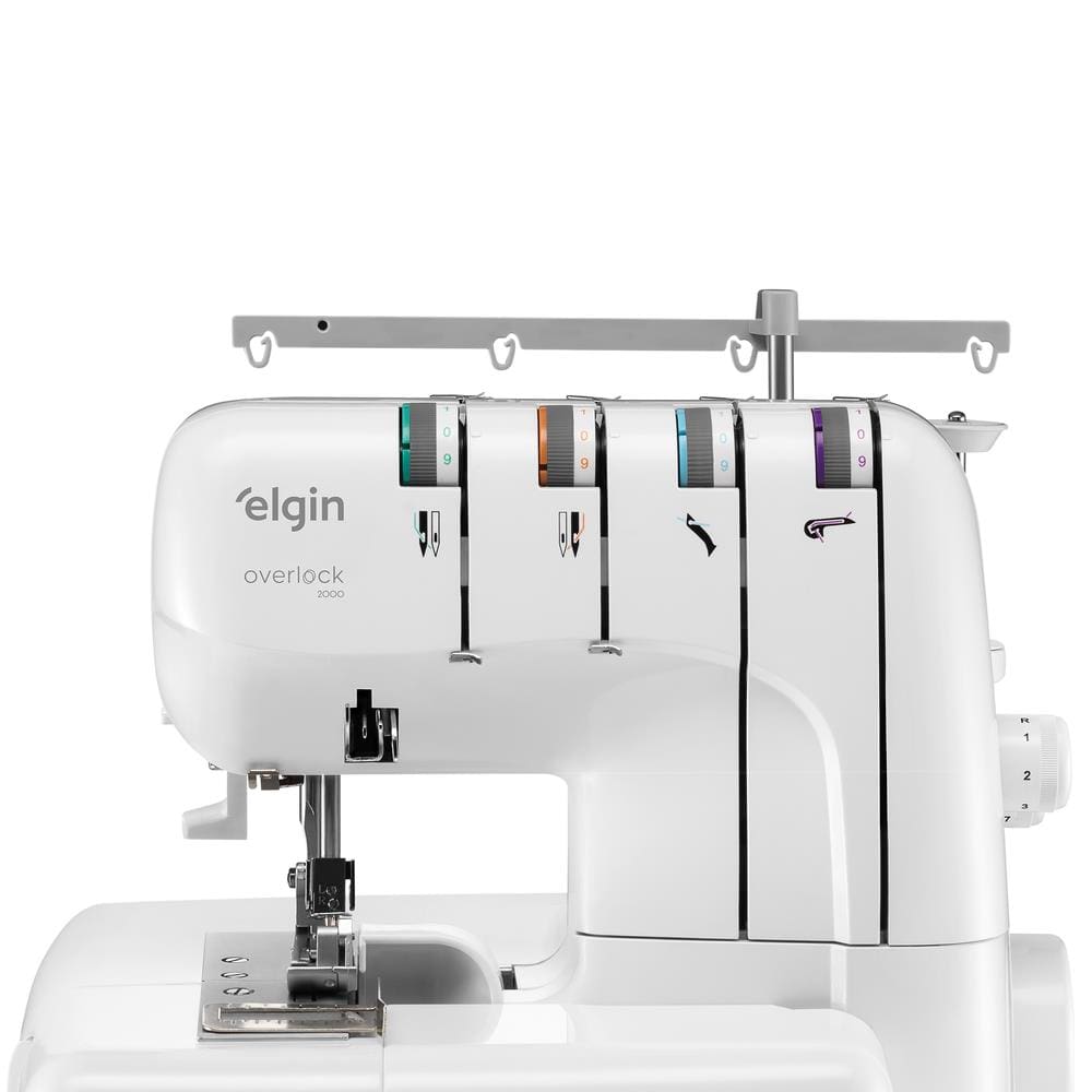 Máquina de Costura Overlock Elgin OV2000 Branca 110W 1.300 PPM - 220V - 2