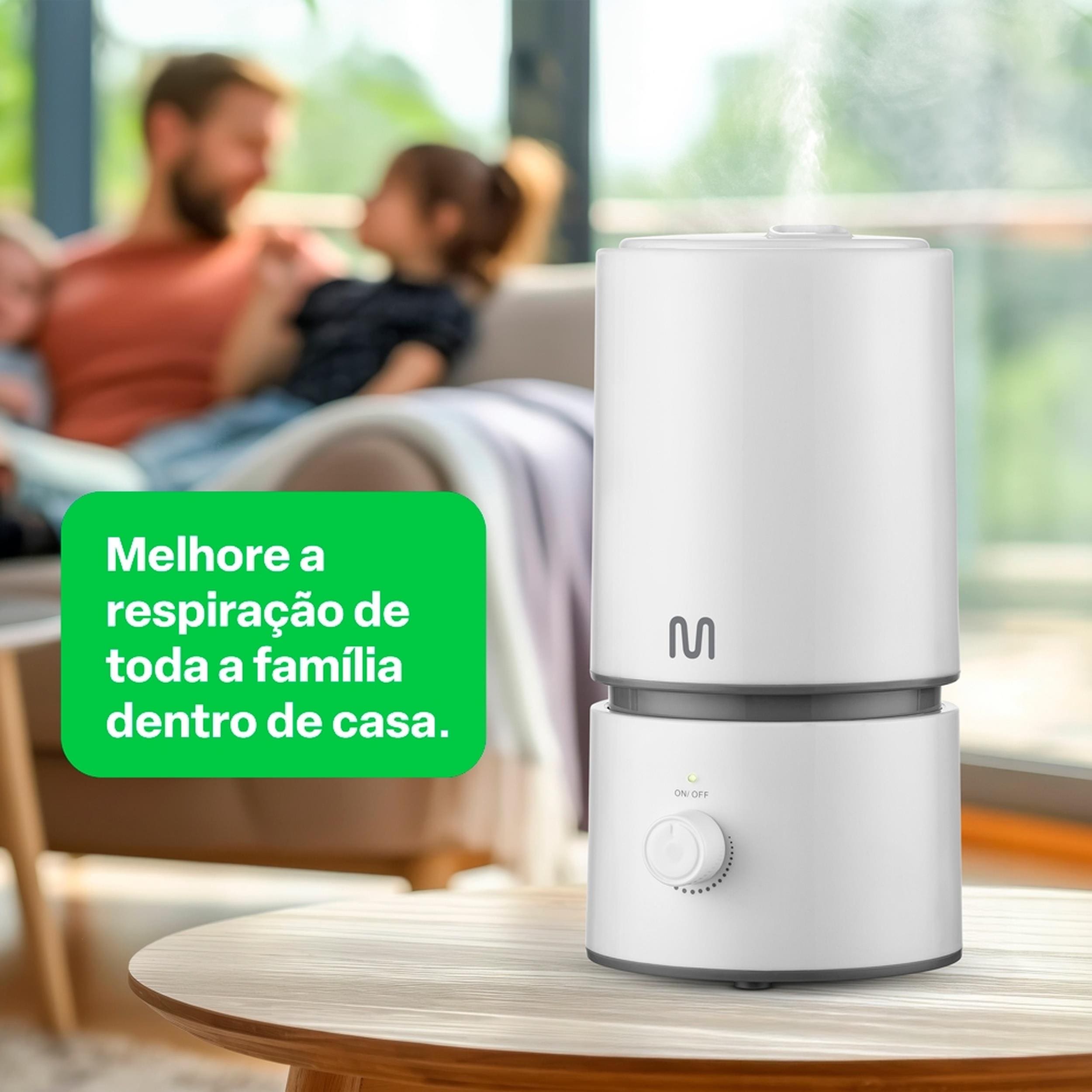 Umidificador de Ar Multilaser Easy Air HC290 Bivolt 1,8 L Ultrassônico Branco - 1