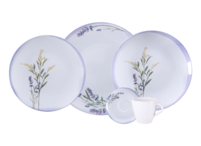 Aparelho de Jantar Tramontina Campestre em Porcelana Decorada 20 Peças para 4 Pessoas