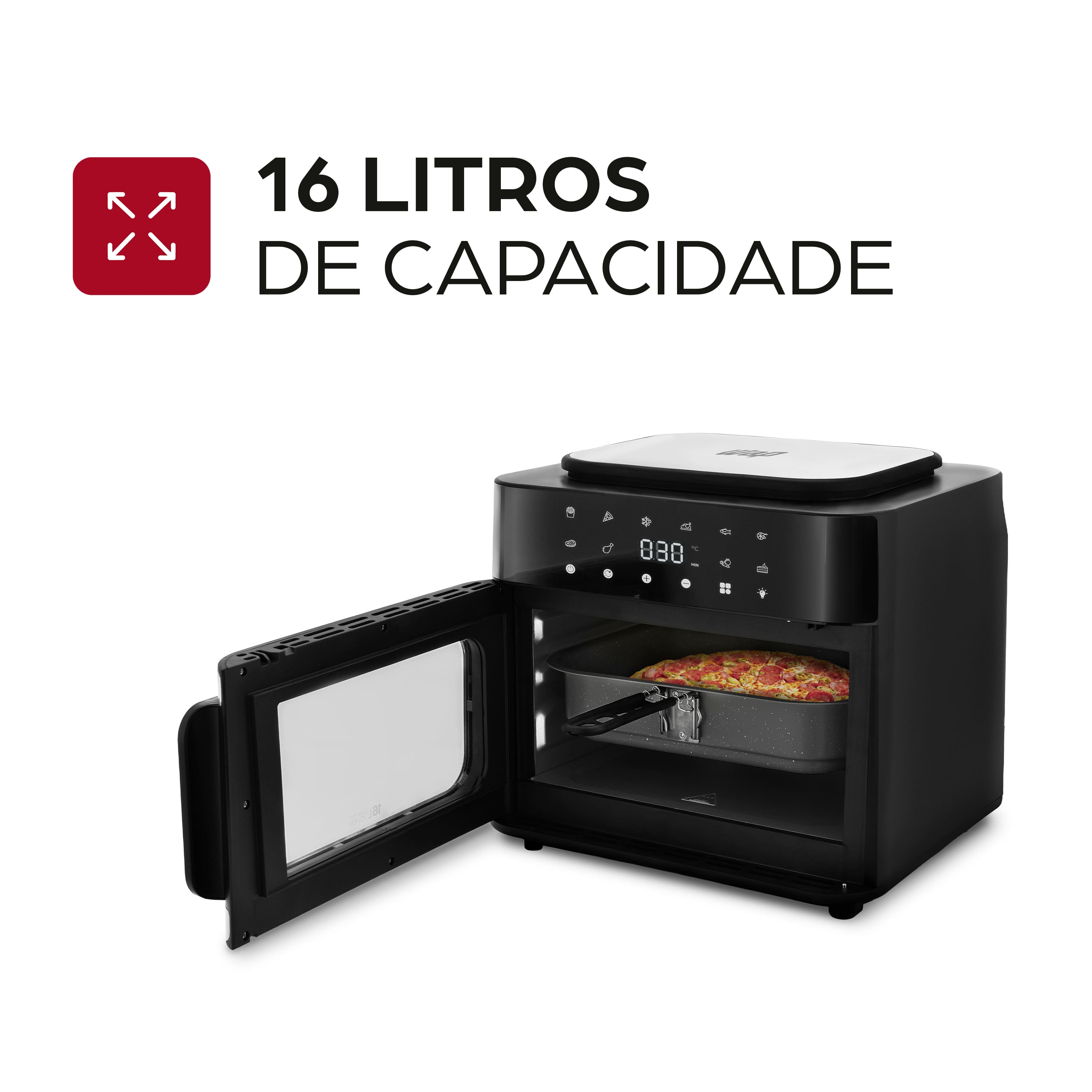 Air Fryer Oven WAP WAFC16 16L Digital 1800W com 10 Funções - 110V - 1