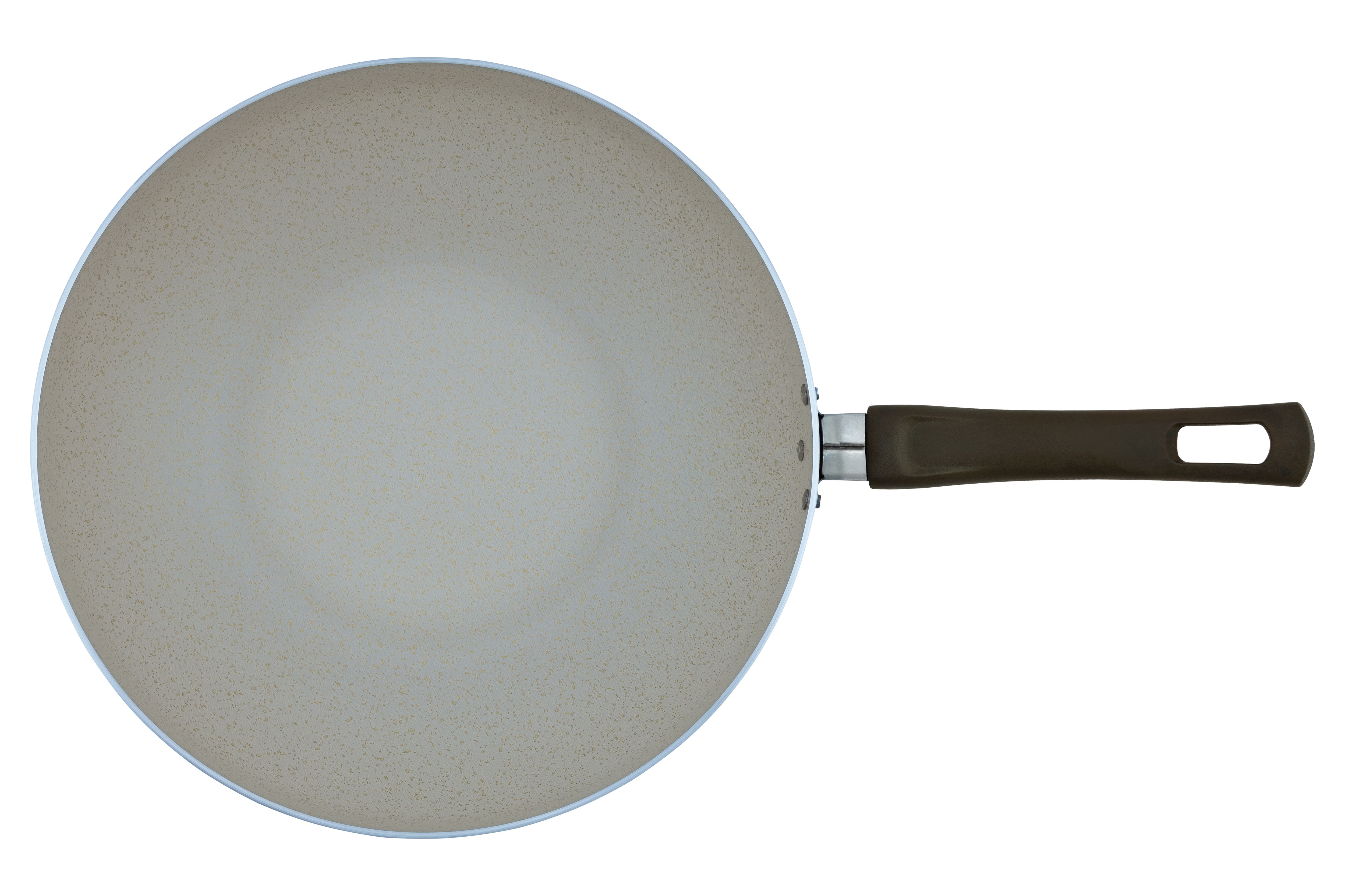 Frigideira Wok Multiflon Ekó 28 cm Alumínio Antiaderente 7 Camadas Bege Sustentável - 3