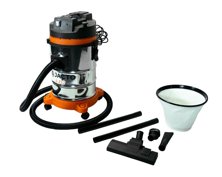 Aspirador de Pó e Água Jacto AJ32 1200W 32L Inox Profissional - 110V - 1