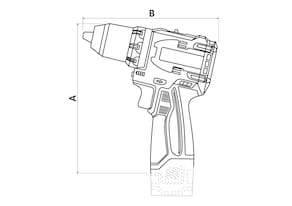 Parafusadeira Furadeira Tramontina by TOTAL 16V Brushless 60 N.m Mandril 1/2" com 2 Baterias - 2