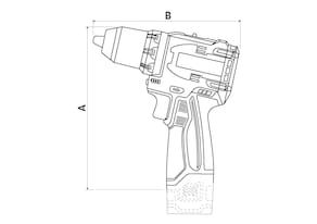 Parafusadeira Furadeira de Impacto Tramontina by TOTAL 16V Brushless 66 N.m com 2 Baterias - 1