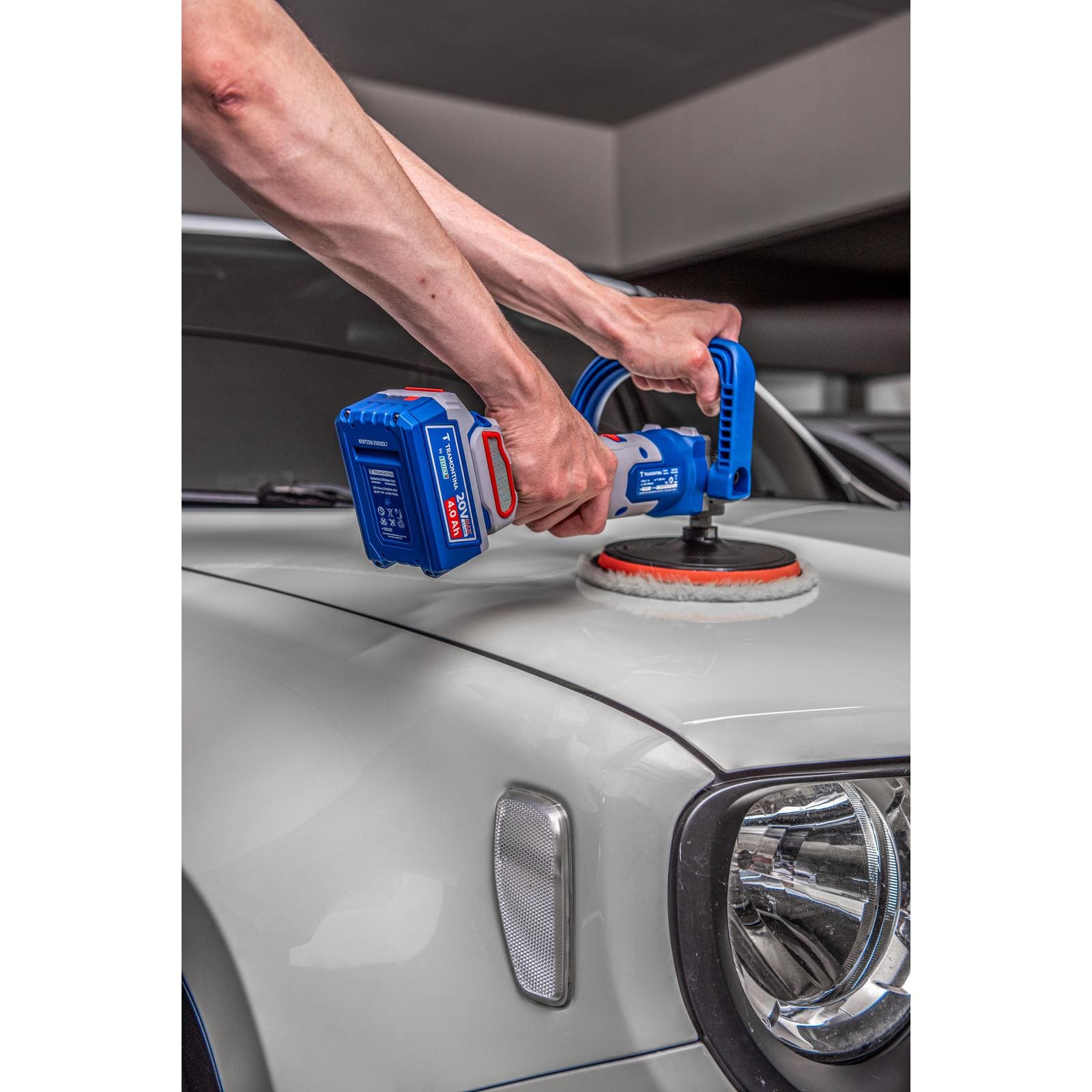 Politriz Tramontina by TOTAL 20V 7" Brushless Controle Velocidade Azul - 3