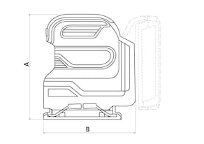 Lixadeira Tramontina by TOTAL 20V 12000 rpm Base 110x100 mm Sem Bateria Azul - 2