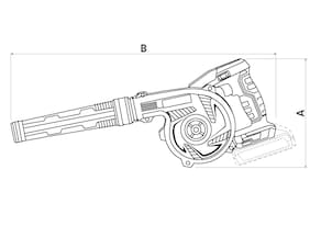 Soprador Tramontina by TOTAL 20V 9000/18000 rpm Controle de Velocidade Sem Bateria - 1