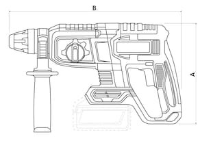 Martelete Perfurador Rompedor 20V SDS-Plus Tramontina by TOTAL Brushless com Brocas e Cinzel - 1