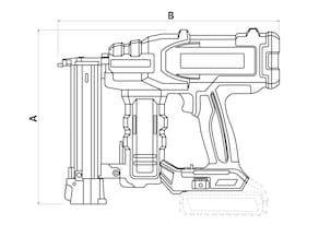 Pinador a Bateria 20V Tramontina by TOTAL para Pinos F15 a F35 com 1000 Pinos - 1